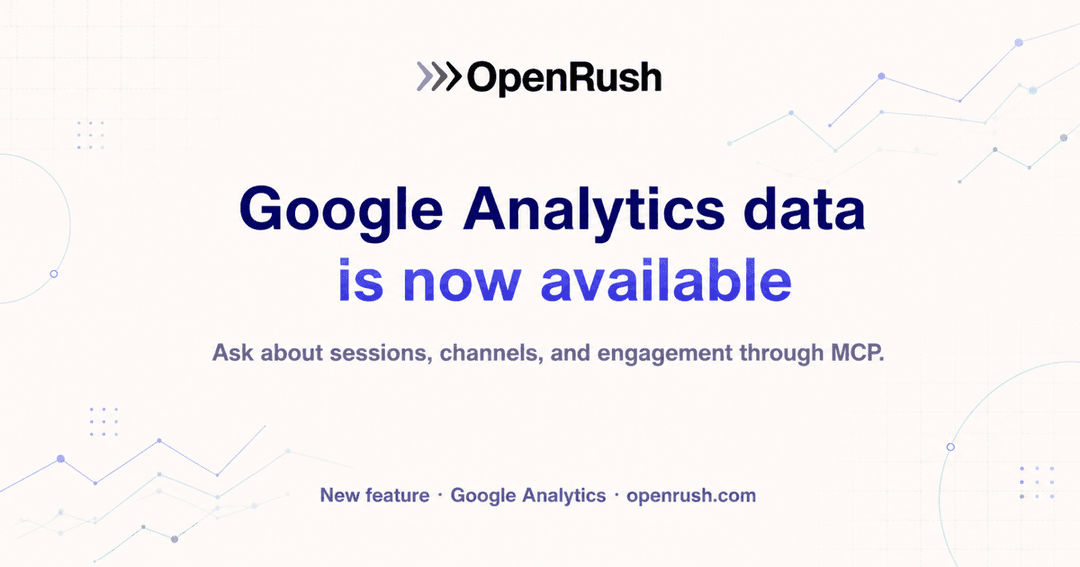 Google Analytics data is now available