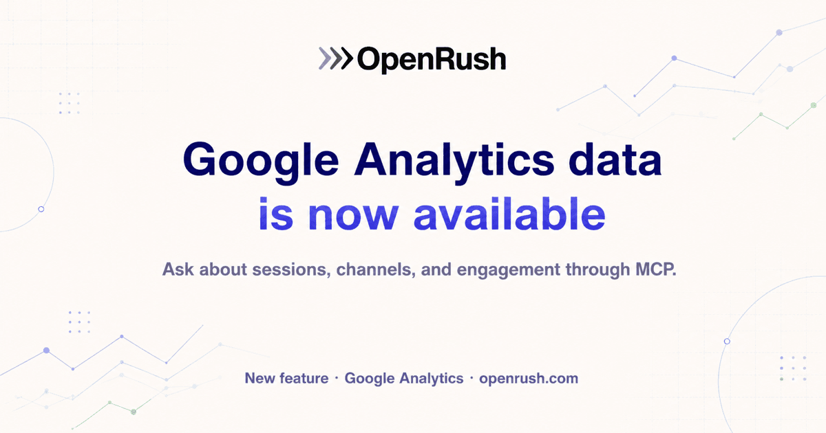 Google Analytics data is now available