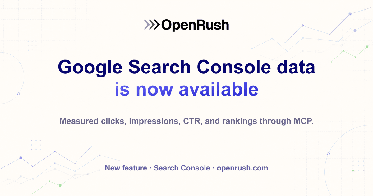 Google Search Console data is now available