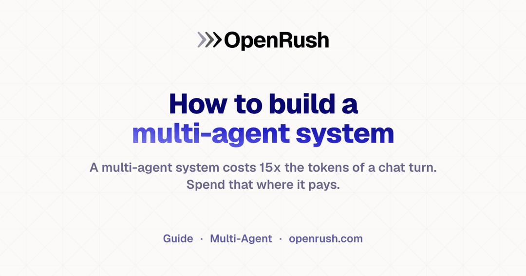 How to build a multi-agent system