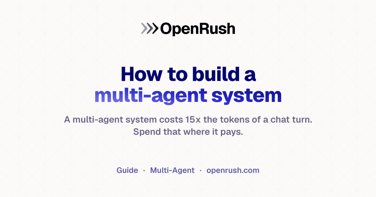 How to build a multi-agent system