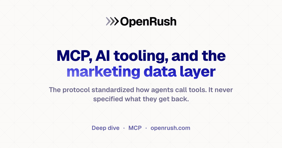MCP, AI tooling, and the marketing data layer