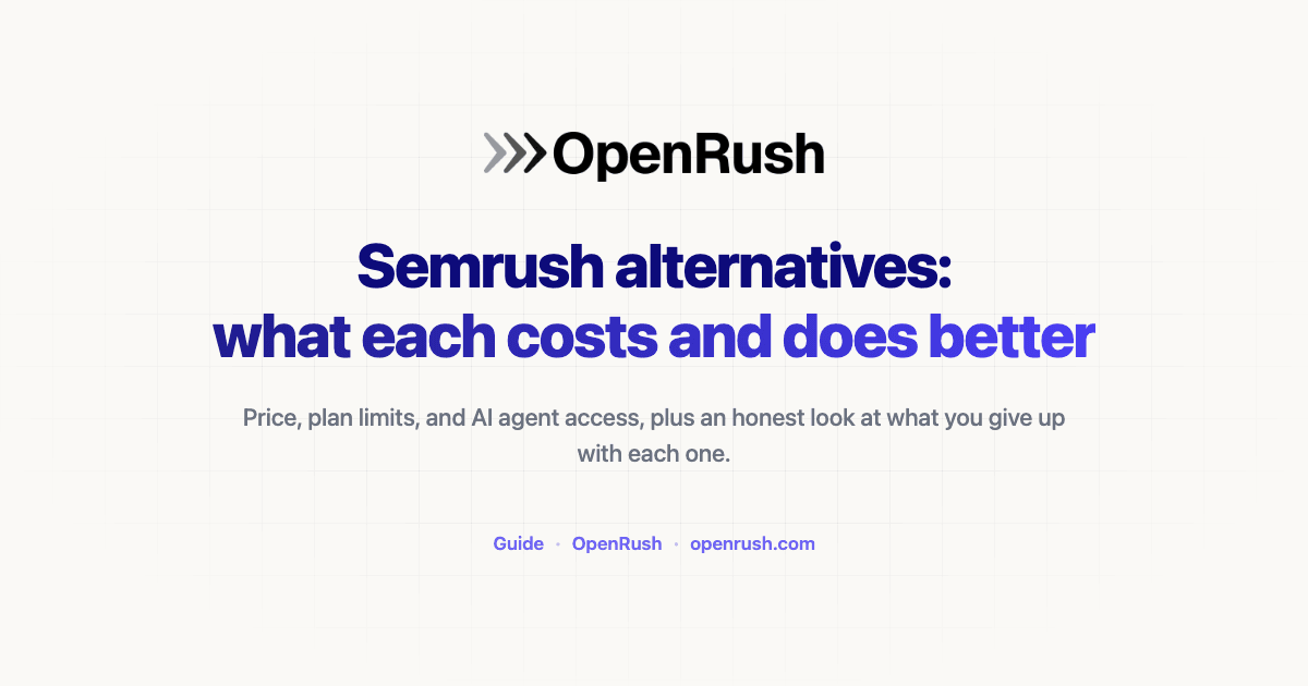 Semrush alternatives: what each costs and does better